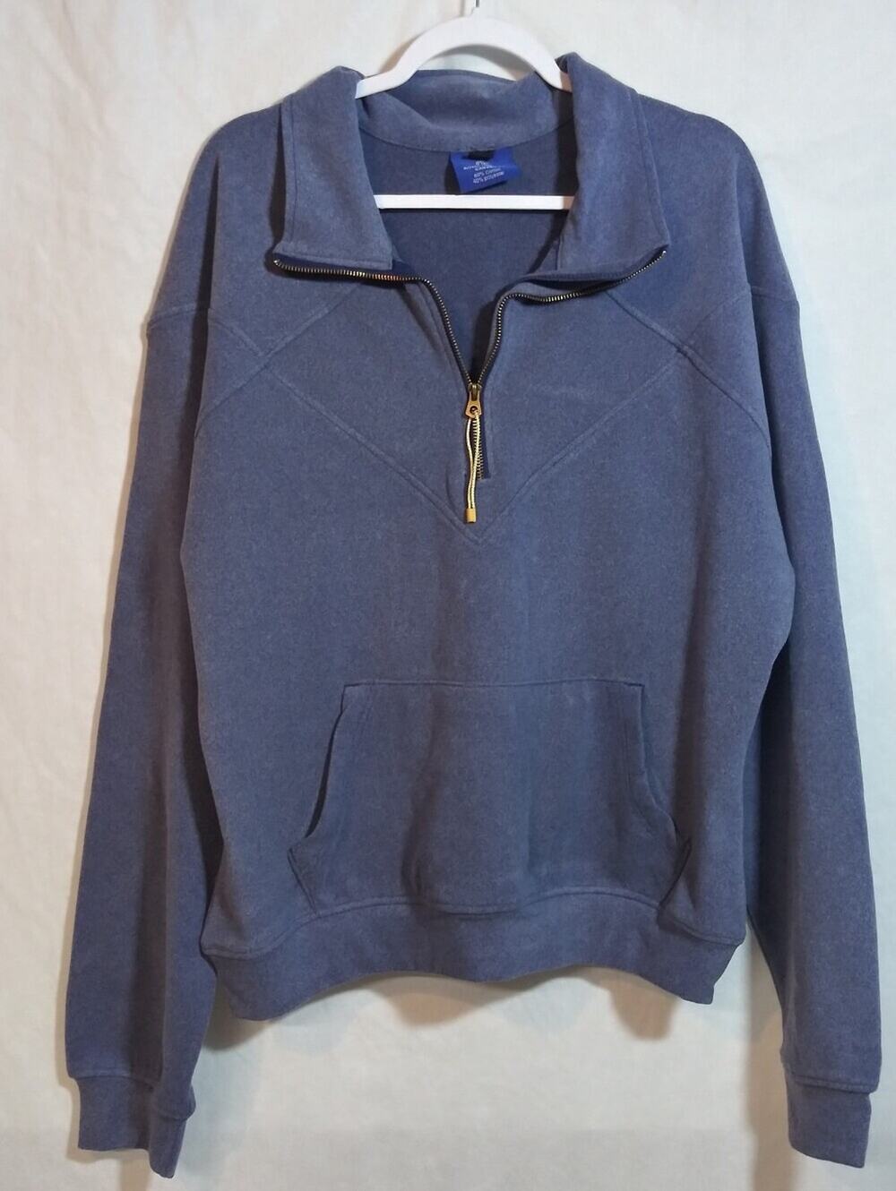 Royal Threads Women's Soft Stretch Quarter-Zip Pullover Casual Size XL